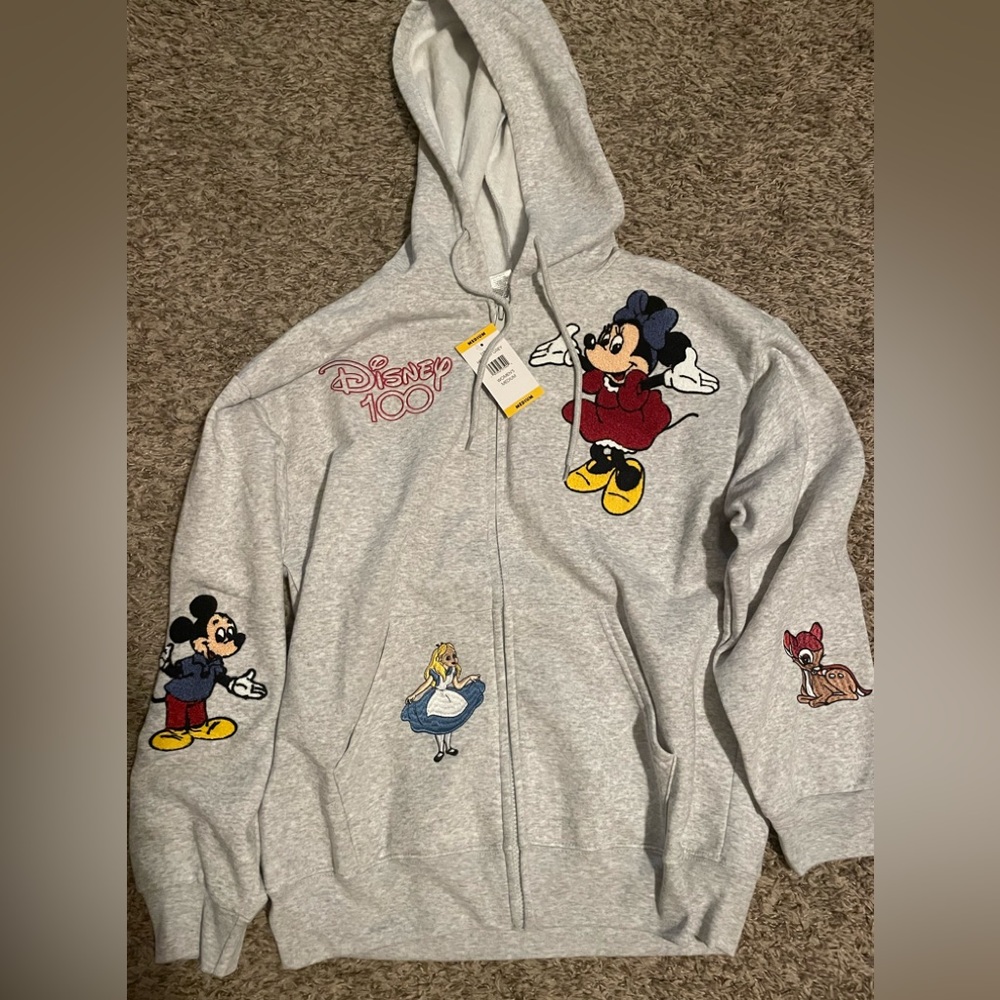 Disney 100 zip up sweatshirt hoodie